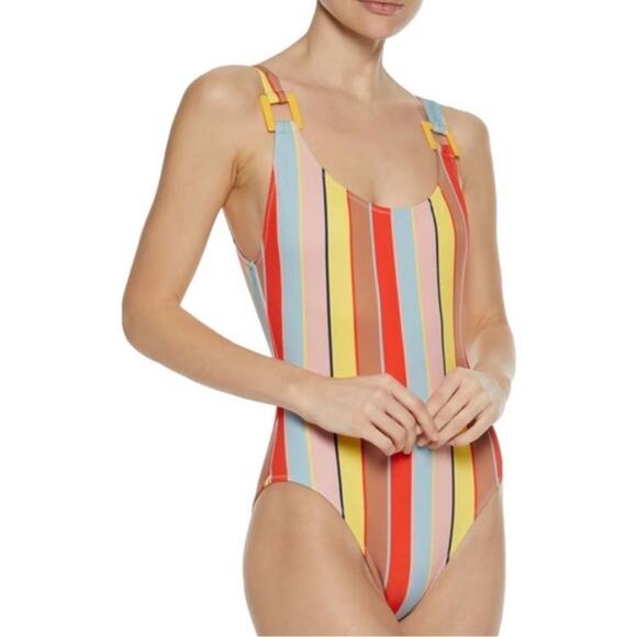 SOLID & STRIPED STELLA ONEPIECE SWIMSUIT SIZE XS - Picture 2 of 5